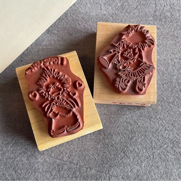 Suzy’s Zoo Rubber Stamps, Duck Stamps, Cheerleader Stamp, I love you Stamp - Picture 2 of 7